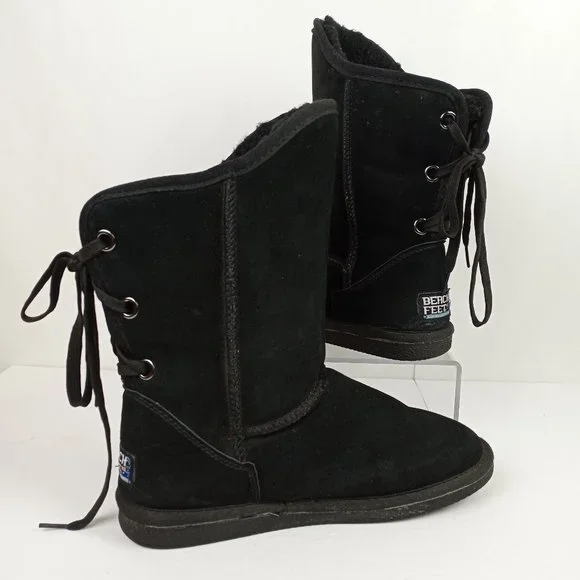 Beach Feet Shoes Beacch Feet Australian Black Suede Wool Lined